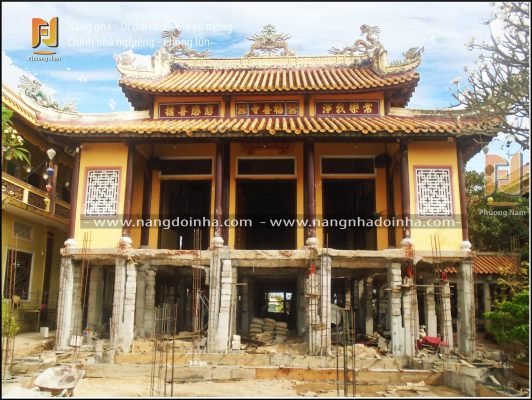 thần đèn cẩm lũy nâng nhà, dời nhà, chống lún, chỉnh nhà nghiêng
