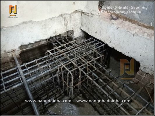 Thần đèn cẩm lũy, gia cố móng