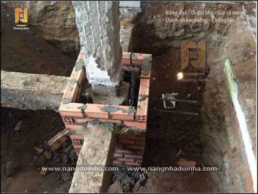 Thần đèn cẩm lũy nâng nhà dời nhà chống lún nhà nghiêng