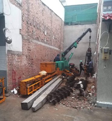 ⭐Gia Cố Móng Nhà Lún, Nhà Nghiêng cọc khoan nhồi đường kình nhỏ chi phù hợp cho công tác chống sạt lở