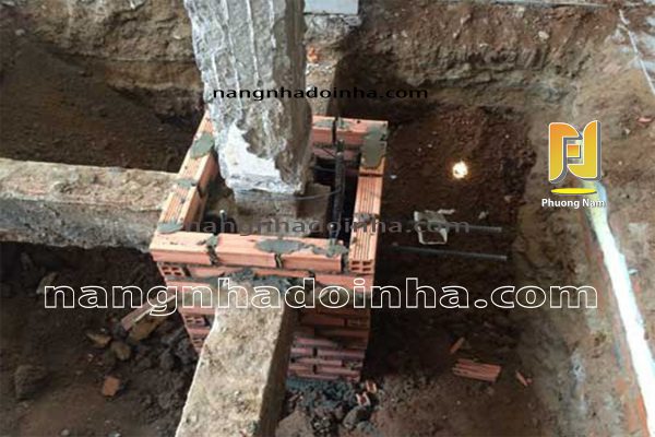 Mở rộng tiết diện cổ móng - nâng tầng nhà Mở rộng tiết diện cổ móng - nâng tầng nhà